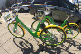 Lime offers bikes, ebikes and scooters. (WTOP/Kate Ryan)