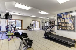 The exercise room at Tom Clancy's estate. (Courtesy Cummings & Co. Realtors)