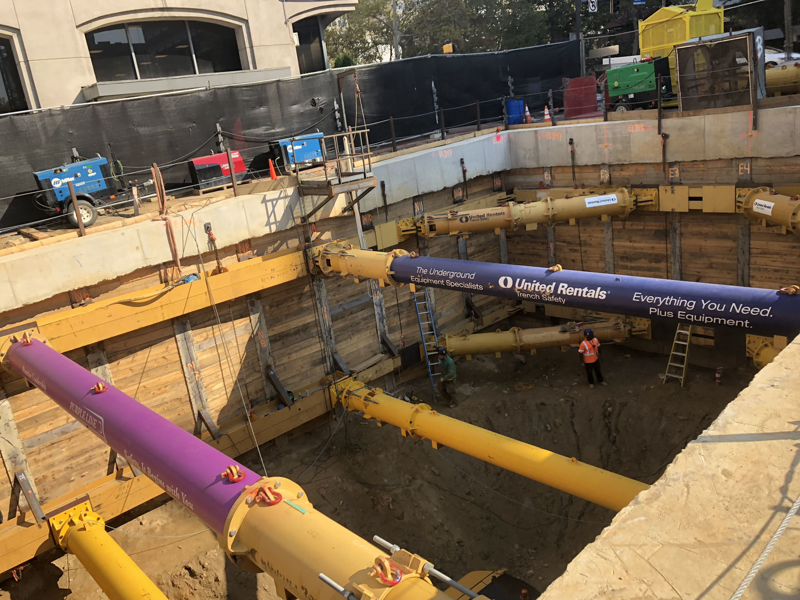 Construction is underway on the Purple Line in Bethesda, Maryland, in this file photo. (WTOP/Max Smith)