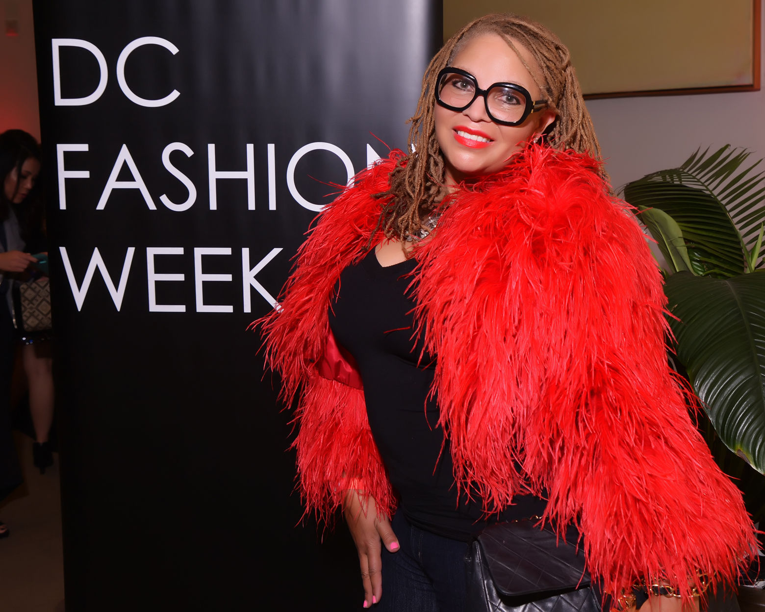 Nicole Peacock of Washington, DC attends the DC Fashion Week International Couture Collections runway show at the Embassy of France on Sunday, September 23, 2018