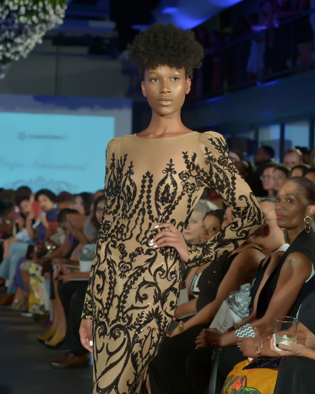 A model wears pieces from Corjor International's Spring/Summer 2019 collection at the DowntownDC Business Improvement District (BID) District of Fashion runway show. (Courtesy Shannon Finney/<a href="https://www.shannonfinneyphotography.com/index" target="_blank" rel="noopener noreferrer">shannonfinneyphotography.com</a>) 