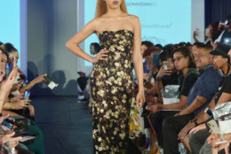 A model wears pieces from Corjor International's Spring/Summer 2019 collection at the DowntownDC Business Improvement District (BID) District of Fashion runway show. (Courtesy Shannon Finney/<a href="https://www.shannonfinneyphotography.com/index" target="_blank" rel="noopener noreferrer">shannonfinneyphotography.com</a>)