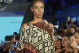 A model wears pieces from the Peruvian Connection at the District of Fashion Runway Show hosted by the DowntownDC Business Improvement District (BID). (Courtesy Shannon Finney/<a href="https://www.shannonfinneyphotography.com/index" target="_blank" rel="noopener noreferrer">shannonfinneyphotography.com</a>)