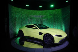 The Aston Martin Vantage is one of the contenders on Motor Trend's Best Driver's Car list. (AP Photo/Jae C. Hong)