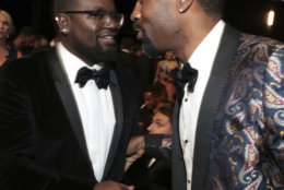 IMAGE DISTRIBUTED FOR THE TELEVISION ACADEMY - Lil Rel Howery and Deon Cole at the 70th Primetime Emmy Awards on Monday, Sept. 17, 2018, at the Microsoft Theater in Los Angeles. (Photo by Alex Berliner/Invision for the Television Academy/AP Images)