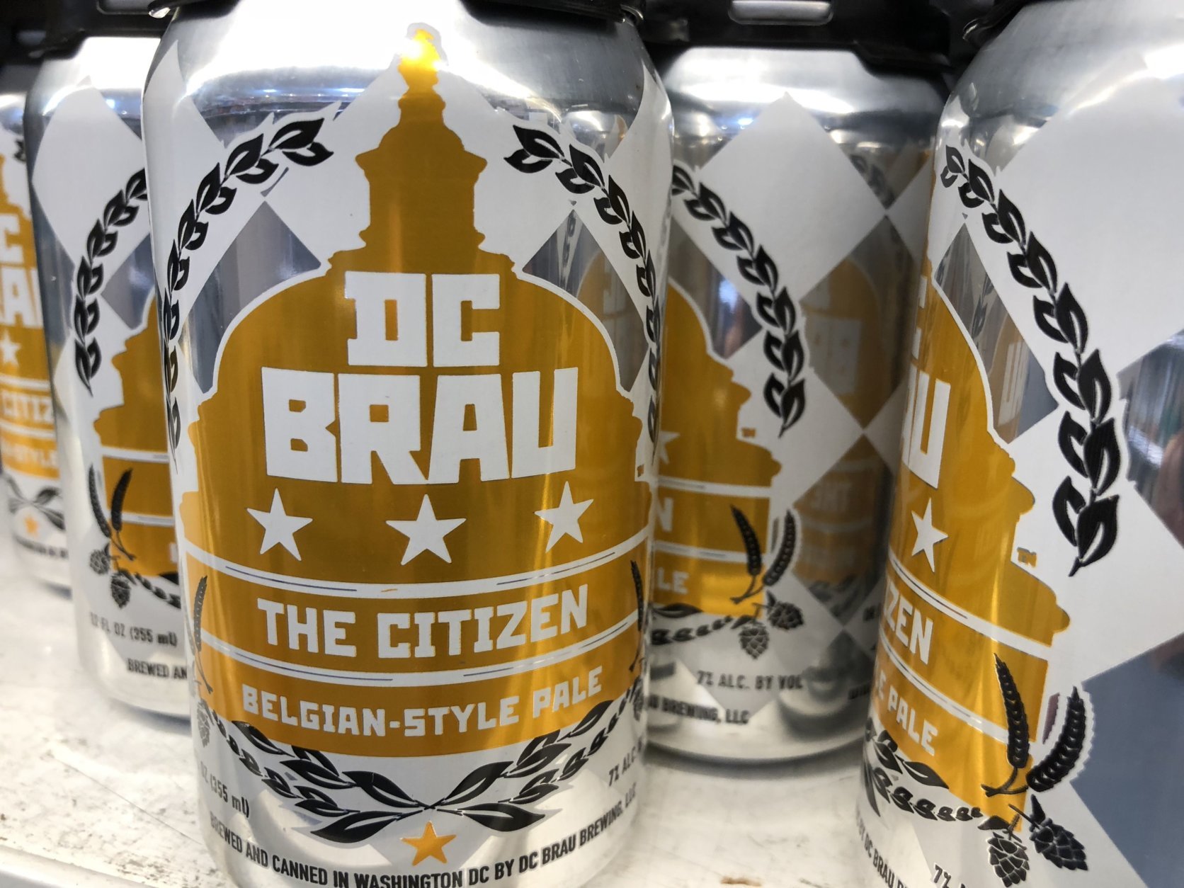 "For us, the idea of having a D.C. Brau retail store down in Gallery Place, or a D.C. Brau stand in Union Market sounds so exciting," said Brandon Skall with D.C. Brau. (WTOP/Rachel Nania)