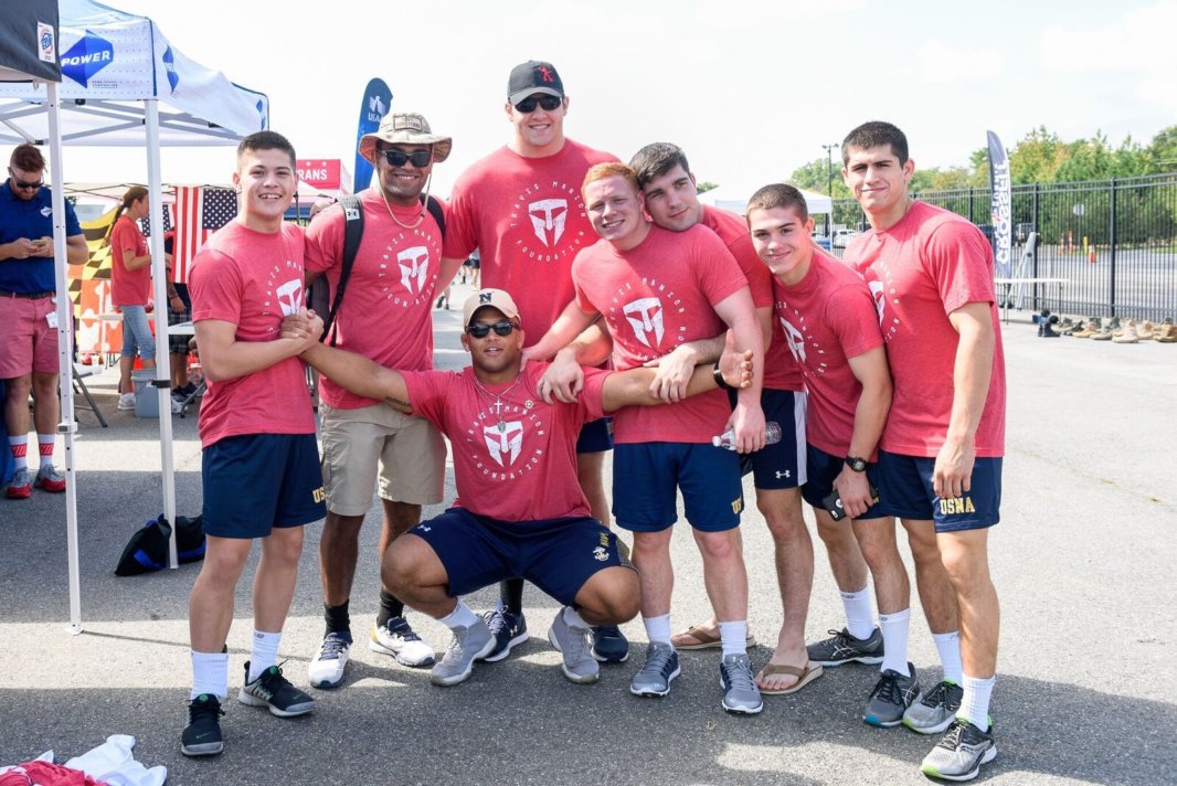  Members of the Naval Academy Wrestling Team were part of a 300+ volunteer crew putting on the 2017 Annapolis 9/11 Heroes Run. (Courtesy Megan Evans Photography)