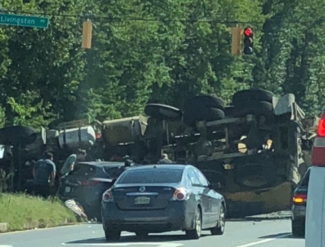 The accident, which had shut down southbound lanes of Indian Head, occurred near the highway's intersection with Swan Creek Road East. (Courtesy Sandy Garrity)