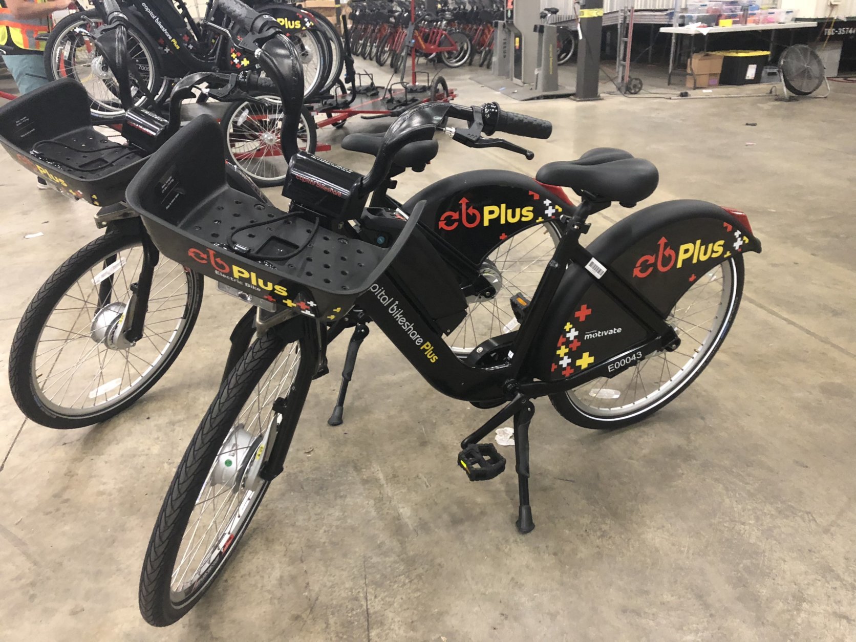 Pictured here are Capital Bikeshare's electric-assist bikes. (WTOP/Max Smith)