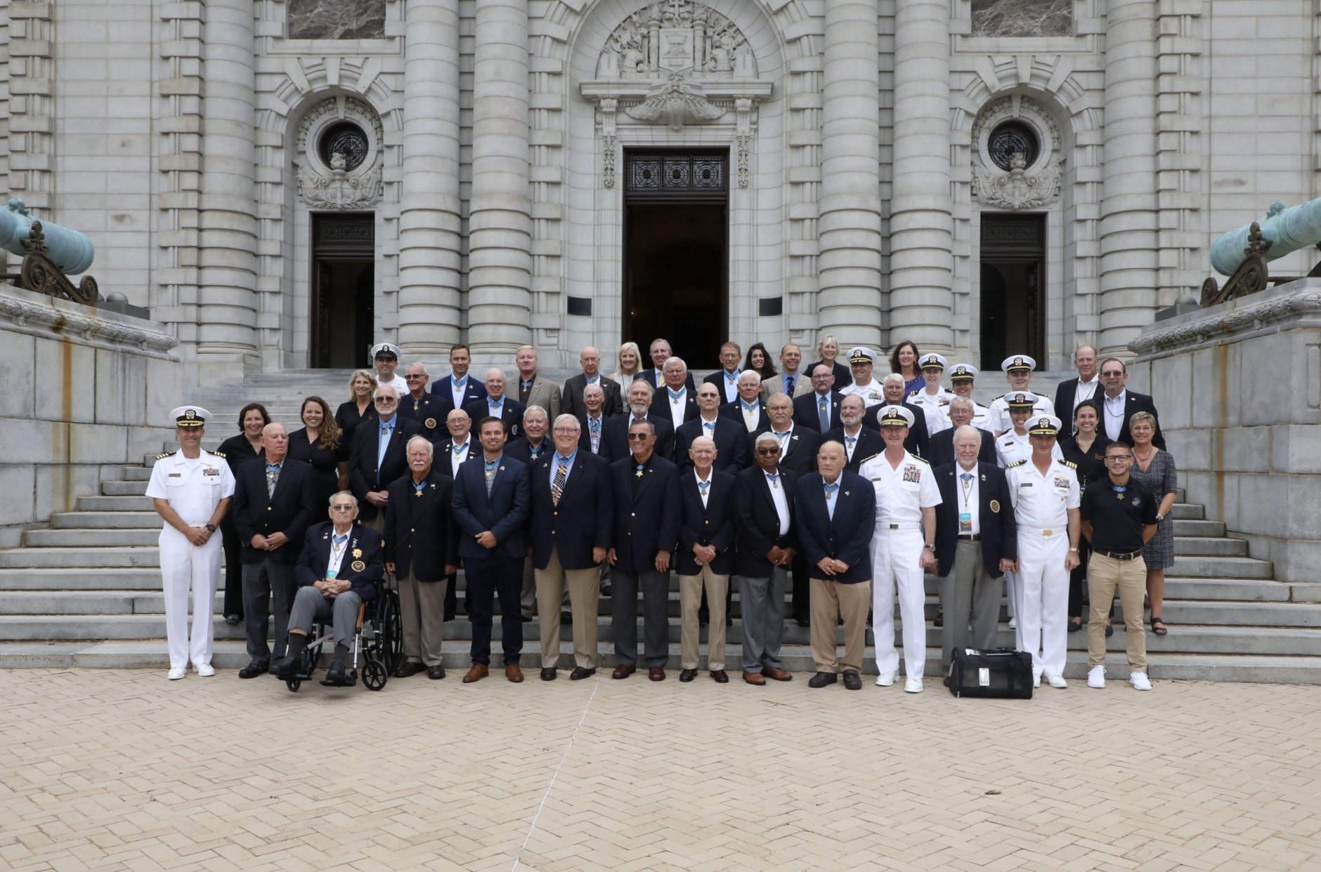 Group photo of Congressional Medal of Honor recipients gathering for their annual convention. This the first year the event is being held in Annapolis. (Courtesy Shmulik Almany/Congressional Medal of Honor Society)