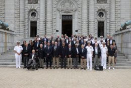 Group photo of Congressional Medal of Honor recipients gathering for their annual convention. This the first year the event is being held in Annapolis. (Courtesy Shmulik Almany/Congressional Medal of Honor Society)
