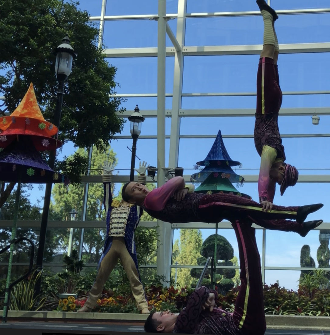 'Cirque Dreams Unwrapped' is still being put together, but a sneak peek was provided in the Gaylord National atrium during a news conference on Thursday. (WTOP/Kristi King)