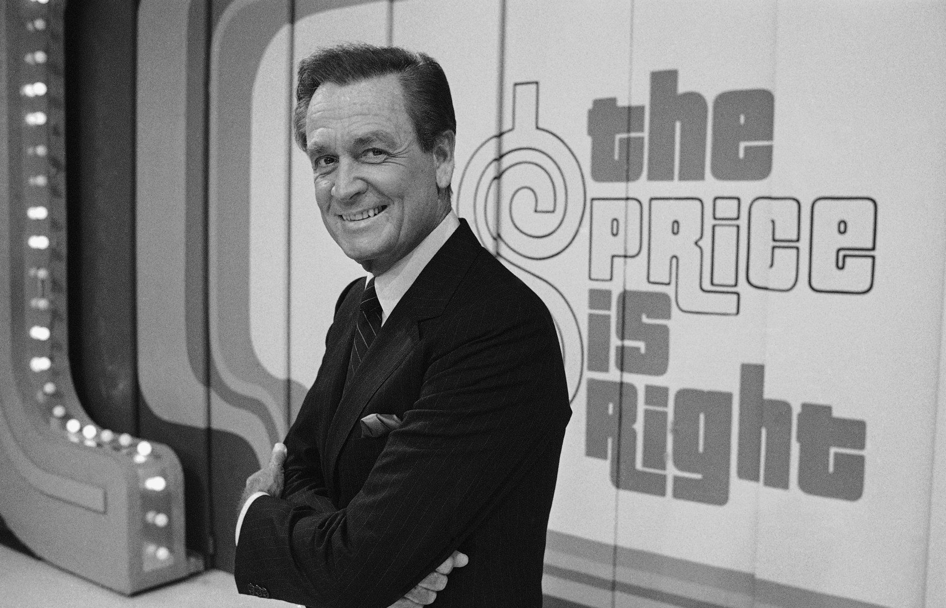 Television host Bob Barker is shown on the set of his show, The Price is Right in Los Angeles on July 25, 1985. (AP Photo/Lennox McLendon)