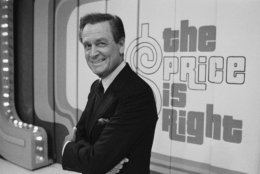 Television host Bob Barker is shown on the set of his show, The Price is Right in Los Angeles on July 25, 1985. (AP Photo/Lennox McLendon)