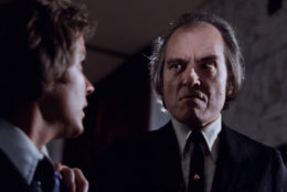Angus Scrimm grabs Bill Thornbury in "Phantasm." (Courtesy Silver Sphere Productions)