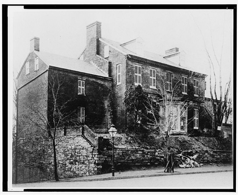 Halcyon House before Albert Clemons' bizarre 1900 alterations. (Courtesy Library of Congress)