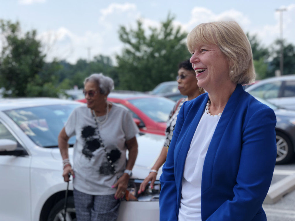 Nancy Floreen has temporarily jettisoned her Democratic Party affiliation to run as an independent. “I have a real track record of rolling up my sleeves and building consensus and getting things done,” she says. (WTOP/Kate Ryan)