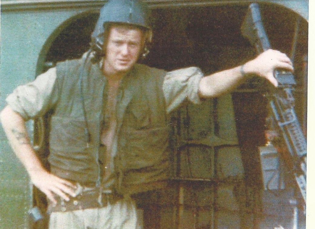 Steve Bozeman at 20 years old in 1967. He was a door gunner on a helicopter during the Vietnam War. (Courtesy Steve Bozeman)