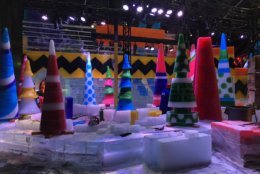 The Charlie Brown Christmas set is the main attraction at the Gaylord National Christmas. (WTOP/Melissa Howell)