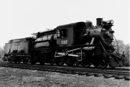 Old locomotive 592 has now become a museum piece.