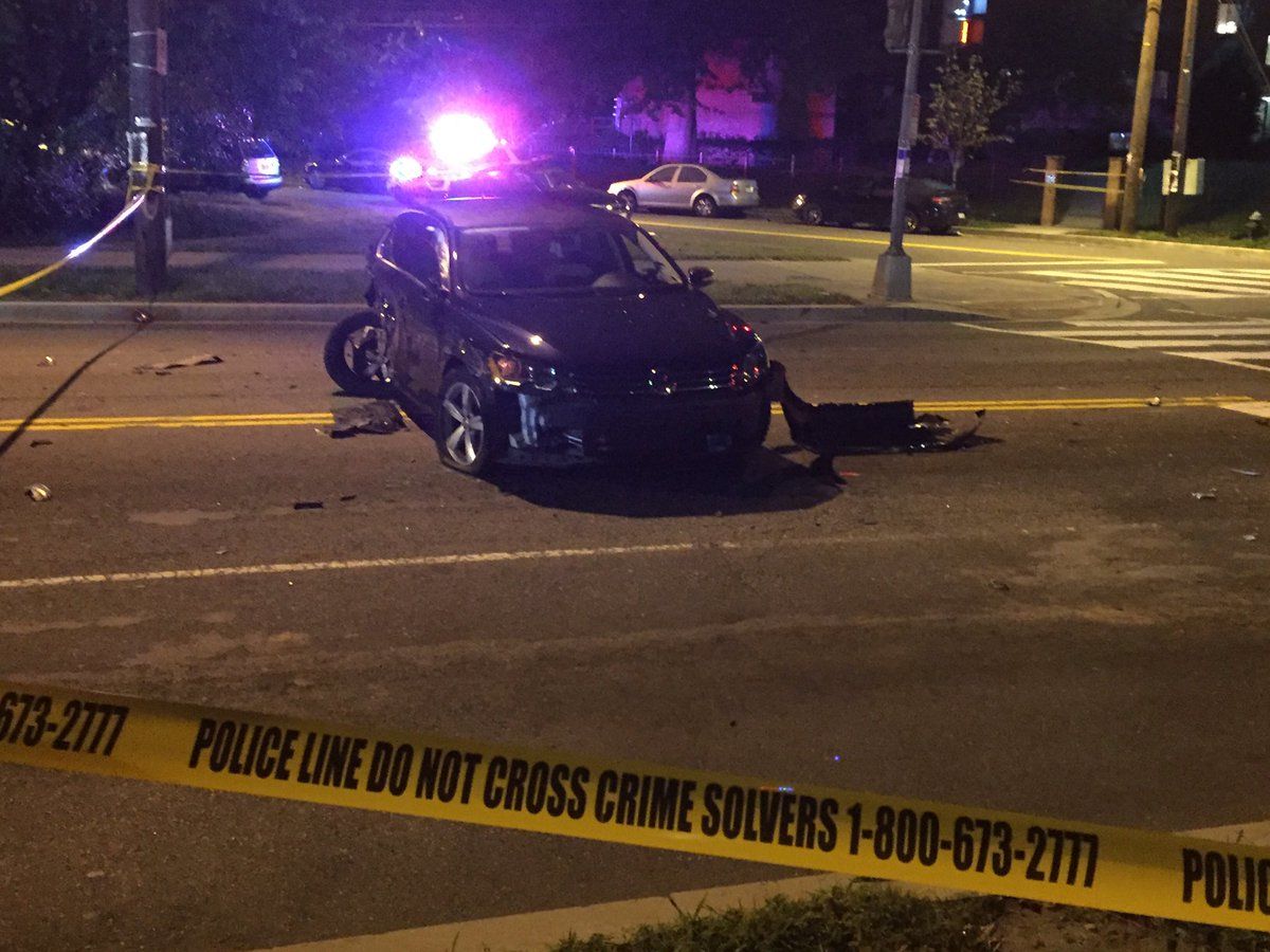 D.C. police say the passenger in the striking car died. (WTOP/John Domen 