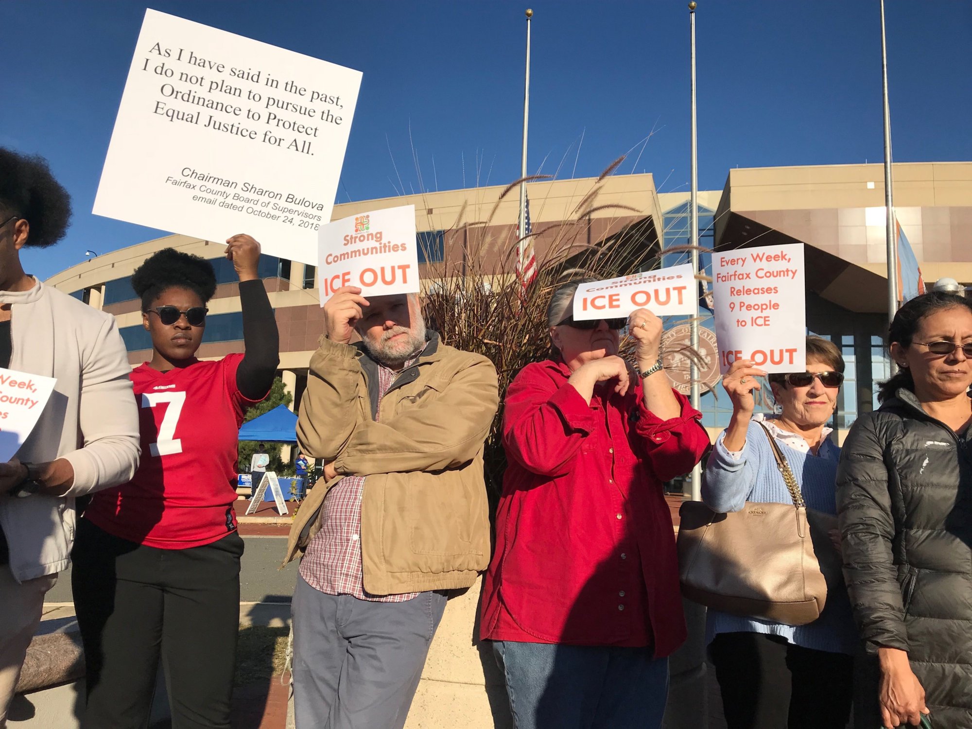 Immigration advocates ask Fairfax Co. to limit information shared with