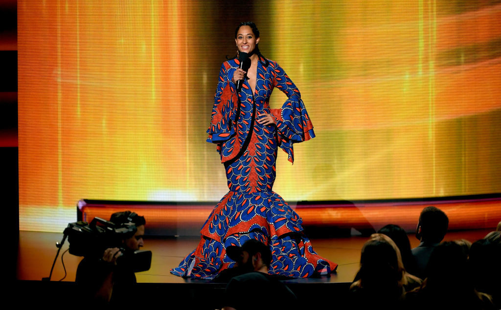 LOS ANGELES, CA - OCTOBER 09:  Tracee Ellis Ross speaks onstage during the 2018 American Music Awards at Microsoft Theater on October 9, 2018 in Los Angeles, California.  (Photo by Kevin Winter/Getty Images For dcp)