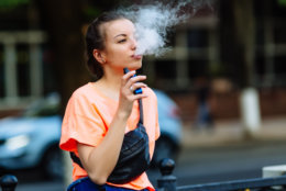 In its new $60 million campaign, the U.S. Food and Drug Administration is targeting teens to stop what experts call an “almost ubiquitous” and “growing epidemic” of e-cigarette use among youth. In 2017, the National Youth Tobacco Survey reported more 2 million middle and high school students used e-cigarettes. (Getty Images)