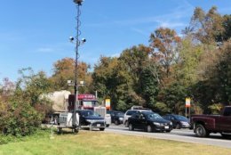 Speed camera ticketing is now in effect along Indian Head Highway in Prince George's County at the intersection of Old Fort Road. (WTOP/Melissa Howell)