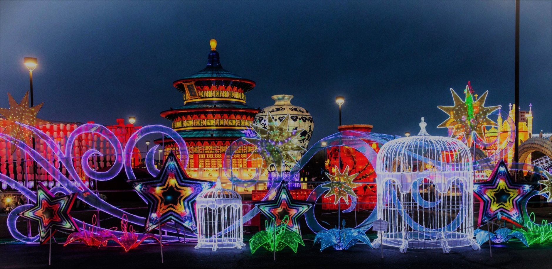 One Loudoun in Ashburn, Virginia will host an eight-week long cultural festival starting November 8 called LightUP Fest, and it will include more than 1 million lights. (Courtesy LightUP Fest)