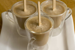 **FOR USE WITH AP LIFESTYLES**   Caramel Latte Pops are seen in this Tuesday, July 15, 2008 photo. Cool off in the hot weather with these caffeine-laden pops.   (AP Photo/Larry Crowe)