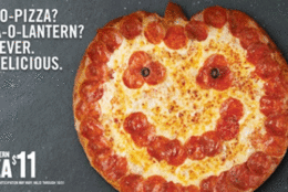 All month, Papa John’s PZZA, -2.68%   is serving up an $11 pumpkin-shaped pizza and offering deals like five large one-topping pies for $42.50 and five large one-topping pizzas with three sides or desserts for $55. (Courtesy Papa John's)