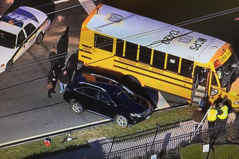 2 Children Injured In Md. Route 355 School Bus Crash | WTOP