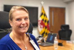 Kiona Black, a training and exercise administrator at the Maryland Emergency Management Agency, said that within minutes, the system got a tip. (WTOP/Kate Ryan)