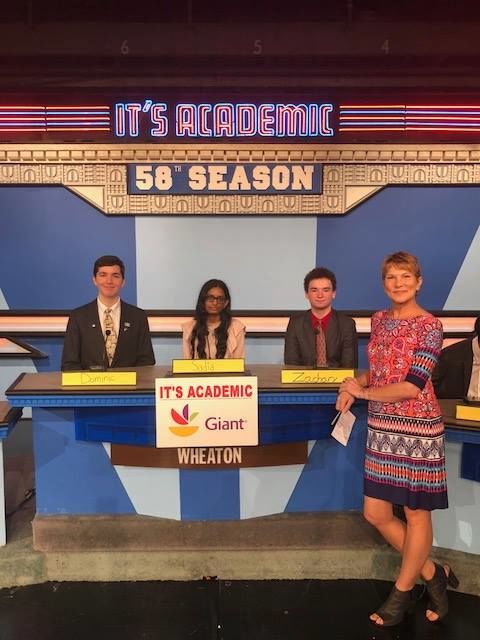 On "It's Academic," Wheaton competes against Oakton and South Lakes. The show aired Oct. 6, 2018. (Courtesy Facebook/It's Academic)