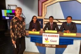 On "It's Academic," Wootton competes against Osbourn Park and George Mason. The show aired Oct. 27, 2018. (Courtesy Facebook/It's Academic)
