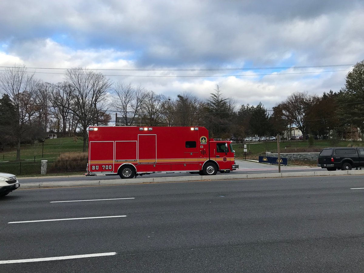 The Walter Reed National Military Medical Center in Bethesda was locked down for about an hour Nov. 27 amid the report of an active shooter. Officials later said the report was a false. (WTOP/Dick Uliano)