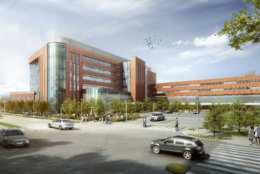 The view of the planned Virginia Hospital Center expansion. (Courtesy Virginia Hospital Center)