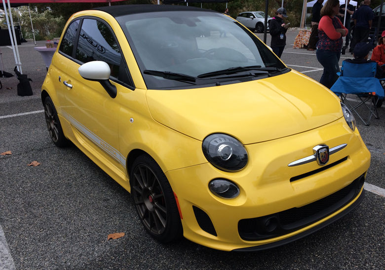 The Fiat 500 Abarth is fun to drive and even smaller than a Mini. (WTOP/Mike Parris)