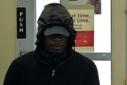 The man whom the FBI is calling the Beltway Bank Bandit, at the Bank of America in Springfield, Va., Oct. 27, 2018. (Courtesy FBI)