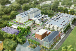 Construction has begun on Children's National Health System's new Research and Innovation campus on 12.8 acres at the former Walter Reed Medical Center campus in Northwest D.C. (Courtesy Children's National Health System)