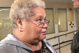 Cherie Gibson is being transitioned from short-term housing at the hotel to an apartment. "I'm on cloud nine right now!" she exclaimed. (WTOP/Kate Ryan)