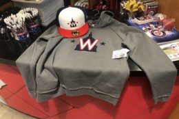 Nationals gear with the 2019 logo will also be available for the first time at Winterfest. (WTOP/Mike Murillo)