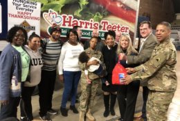 Operation Homefront distributed 400 holiday meals to military families Monday through the Holiday Meals for Military program. (WTOP/Kristi King)