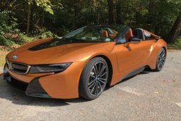 The i8 looks like it was designed to cheat the wind and do so without big wings and spoilers. (WTOP/Mike Parris)