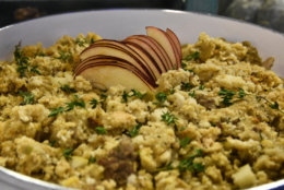 Don't sweat the stuffing: Amphora chef Todd Sheppeard says it's not really that difficult. (WTOP/Alejandro Alvarez)