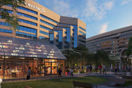 An artist's rendering of more retail facilities in National Landing. (Courtesy Virginia Economic Development Partnership)