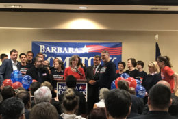 Barbara Comstock concedes Tuesday night to Democrat Jennifer Wexton. (WTOP/Kyle Cooper)