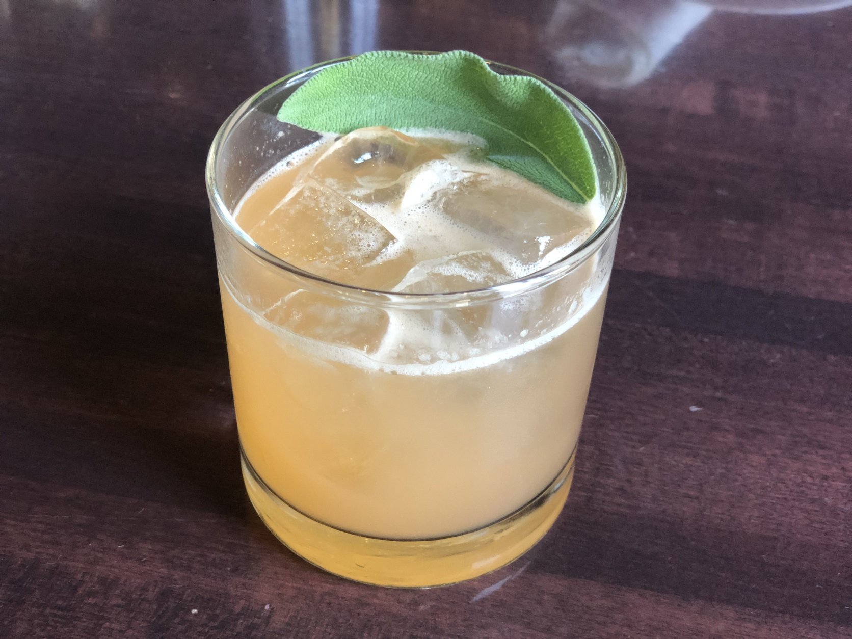 Packed with spicy, earthy, sweet and refreshing flavors, this cocktail compliments the bird, the pie, and all the sides served in between. (WTOP/Rachel Nania) 