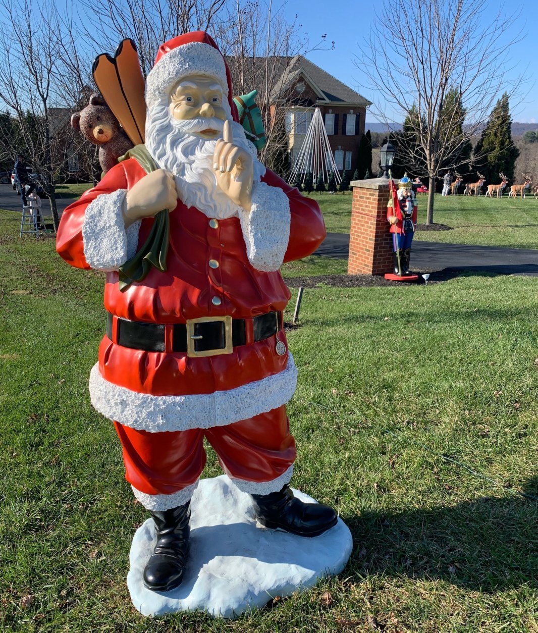 A synchronized light show will run each evening 5-9 p.m., through New Year's Day outside Mark Mustacchio's Purcellville, Virginia, home. (Courtesy Mark Mustacchio)
